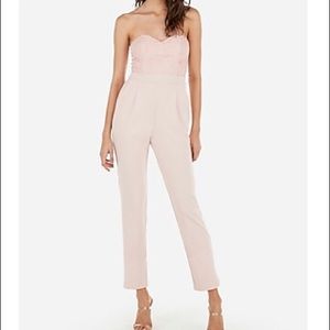 Express Nude Blush Pink Jumpsuit